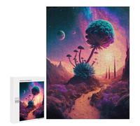 500 PCS Jigsaws Adults Puzzles Alien Desert Bloom Jigsaw for Adults Hands-on Game Precision Cutting Parent-child Interaction 500 PCS