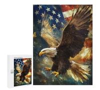 500 PCS Jigsaws Adults Puzzles American Bald Eagle Jigsaw for Adults Hands-on Game Precision Cutting Parent-child Interaction 500 PCS