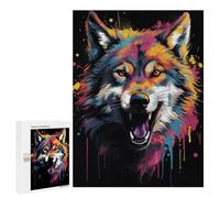 500 PCS Jigsaws Adults Puzzles Banksy Wolf Graffiti Art Jigsaw for Adults Hands-on Game Precision Cutting Parent-child Interaction 500 PCS