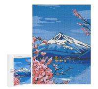 500 PCS Jigsaws Adults Puzzles Beautiful Mt Fuji Sakura Jigsaw for Adults Relax Games Birthday Present Birthday And Unique Gifts 500 PCS