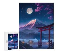 500 PCS Jigsaws Adults Puzzles Beautiful View Mt Fuji Tor Jigsaw for Adults Relax Games Birthday Present Birthday And Unique Gifts 500 PCS