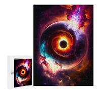 500 PCS Jigsaws Adults Puzzles Black Hole Spiral Galaxy Jigsaw for Adults Hands-on Game Precision Cutting Parent-child Interaction 500 PCS