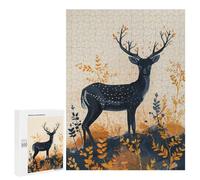 500 PCS Jigsaws Adults Puzzles Black Spotted Deer in Autumn Adult Puzzles Relaxing Games Precision Cutting Unique Gifts for Birthday And Christmas 500 PCS