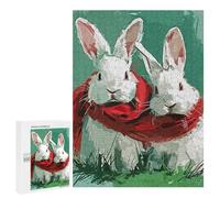 500 PCS Jigsaws Adults Puzzles Bunny Sweet Jigsaw for Adults Toy Wall Decor Perfect Decoration for Is Ideal As A Gift 500 PCS