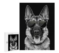 500 PCS Jigsaws Adults Puzzles Cool German Shepherd Jigsaw for Adults Hands-on Game Precision Cutting Parent-child Interaction 500 PCS