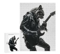 500 PCS Jigsaws Adults Puzzles Cougar Guitar Jigsaws for Adults Hands-on Game Wall Decoration Birthday And Unique Gifts 500 PCS