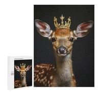 500 PCS Jigsaws Adults Puzzles Deer Cute King Jigsaw for Adults Hands-on Game Precision Cutting Parent-child Interaction 500 PCS