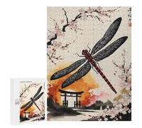 500 PCS Jigsaws Adults Puzzles Dragonfly Japan Painting Jigsaws for Adults Hands-on Game Wall Decoration Birthday And Unique Gifts 500 PCS