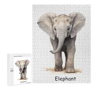 500 PCS Jigsaws Adults Puzzles Elephant Baby Art Cute Jigsaw Puzzle Family Game Analysis And Logic Parent-child Interaction 500 PCS