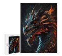 500 PCS Jigsaws Adults Puzzles Evil Dragon Adult Puzzles Relaxing Games Precision Cutting Unique Gifts for Birthday And Christmas 500 PCS