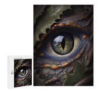 500 PCS Jigsaws Adults Puzzles Fantasy Dragon Green Eye Jigsaw for Adults Hands-on Game Precision Cutting Parent-child Interaction 500 PCS