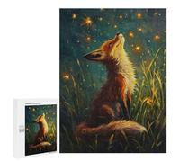500 PCS Jigsaws Adults Puzzles Fox And The Star Lights Jigsaw for Adults Hands-on Game Precision Cutting Parent-child Interaction 500 PCS