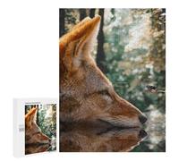 500 PCS Jigsaws Adults Puzzles Fox Butterfly Reflection Adult Puzzles Relaxing Games Precision Cutting Unique Gifts for Birthday And Christmas 500 PCS