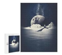 500 PCS Jigsaws Adults Puzzles Galaxy Moon Whale Jigsaw Puzzle Family Game Analysis And Logic Parent-child Interaction 500 PCS