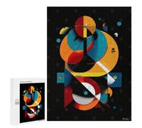 500 PCS Jigsaws Adults Puzzles Geometric Orbit - Modern Abstract in Motion Teenagers Puzzles Anti-Stress Toys Wall Decoration Unique Gifts for Birthday And Christmas 500 PCS