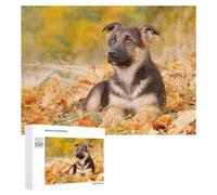 500 PCS Jigsaws Adults Puzzles German Shepherd Dog Puppy Jigsaws for Adults Relaxing Games Difficult Challenge Difficult And Challenge 500 PCS