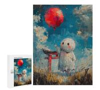 500 PCS Jigsaws Adults Puzzles Ghostly Figure with Balloon Adult Puzzles Relaxing Games Precision Cutting Unique Gifts for Birthday And Christmas 500 PCS
