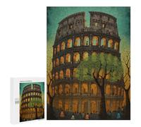 500 PCS Jigsaws Adults Puzzles Gifts Colosseum Rome Abstract 1 Jigsaw for Adults Relax Games Home Decoration Birthday Present, Gifts, 500 PCS