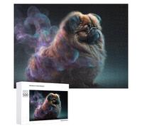 500 PCS Jigsaws Adults Puzzles Gifts Cosmic Canine A Whimsical Blend of Dog And Nebula Jigsaw Puzzle Relax Games Staycation Kill Time Birthday Present, Gifts, 500 PCS