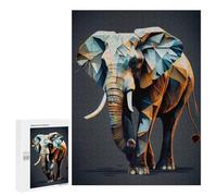 500 PCS Jigsaws Adults Puzzles Gifts Elephant Abstract Jigsaw for Adults Relax Games Home Decoration Birthday Present, Gifts, 500 PCS
