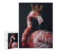 500 PCS Jigsaws Adults Puzzles Gifts Flamingo Elegant King Jigsaw for Adults Relax Games Home Decoration Birthday Present, Gifts, 500 PCS