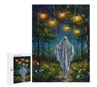 500 PCS Jigsaws Adults Puzzles Gifts Ghost on A Swing Painting Jigsaw for Adults Relax Games Home Decoration Birthday Present, Gifts, 500 PCS