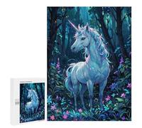 500 PCS Jigsaws Adults Puzzles Gifts Magical Unicorn in Forest Jigsaw for Adults Relax Games Home Decoration Birthday Present, Gifts, 500 PCS