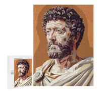 500 PCS Jigsaws Adults Puzzles Gifts Marcus Aurelius Low Poly Jigsaw for Adults Relax Games Home Decoration Birthday Present, Gifts, 500 PCS