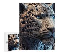 500 PCS Jigsaws Adults Puzzles Gifts Steampunk Leopard Sculpture Jigsaw Puzzle Relax Games Staycation Kill Time Birthday Present, Gifts, 500 PCS