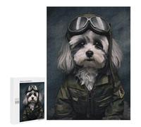 500 PCS Jigsaws Adults Puzzles Havanese Soldier Jigsaws for Adults Relaxing Games Difficult Challenge Difficult And Challenge 500 PCS