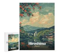 500 PCS Jigsaws Adults Puzzles Hiroshima Japan Scenic View Jigsaw Puzzle Family Game Analysis And Logic Parent-child Interaction 500 PCS