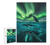 500 PCS Jigsaws Adults Puzzles Humpback Whales Northern Jigsaws for Adults Toy Wall Decor Home Decoration for Is Ideal As A Gift 500 PCS
