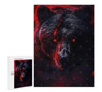 500 PCS Jigsaws Adults Puzzles Inferno Eyes of The Bear Jigsaws for Adults Toy Wall Decor Home Decoration for Is Ideal As A Gift 500 PCS