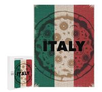500 PCS Jigsaws Adults Puzzles Italy Pizza Flag Jigsaw Puzzle Family Game Analysis And Logic Parent-child Interaction 500 PCS