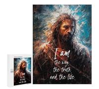 500 PCS Jigsaws Adults Puzzles Jesus Bible Verse Jigsaw for Adults Hands-on Game Precision Cutting Parent-child Interaction 500 PCS