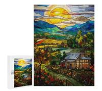 500 PCS Jigsaws Adults Puzzles Little Gardens by The Road Adult Puzzles Relaxing Games Precision Cutting Unique Gifts for Birthday And Christmas 500 PCS