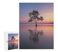 500 PCS Jigsaws Adults Puzzles Lone Tree Serenity Jigsaw for Adults Toy Wall Decor Perfect Decoration for Is Ideal As A Gift 500 PCS