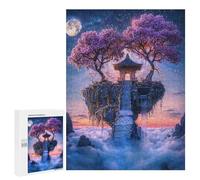500 PCS Jigsaws Adults Puzzles Lunar Blossom Shrine Jigsaws for Adults Toy Wall Decor Home Decoration for Is Ideal As A Gift 500 PCS