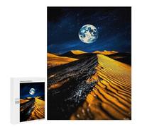 500 PCS Jigsaws Adults Puzzles Lunar Dunes Moonlit Desert And Shimmering Path Jigsaws for Adults Toy Wall Decor Home Decoration for Is Ideal As A Gift 500 PCS