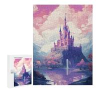 500 PCS Jigsaws Adults Puzzles Magical Castle Pixel Art Adult Puzzles Relaxing Games Precision Cutting Unique Gifts for Birthday And Christmas 500 PCS