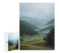 500 PCS Jigsaws Adults Puzzles Misty Mountain Valley Jigsaws for Adults Relaxing Games Difficult Challenge Difficult And Challenge 500 PCS