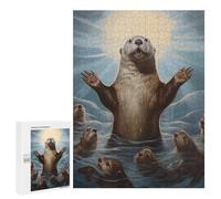 500 PCS Jigsaws Adults Puzzles Moses Otter Jigsaws for Adults Relaxing Games Difficult Challenge Difficult And Challenge 500 PCS