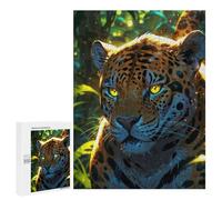 500 PCS Jigsaws Adults Puzzles Mystical Jaguar in Jungle Adult Puzzles Relaxing Games Precision Cutting Unique Gifts for Birthday And Christmas 500 PCS