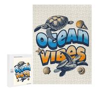 500 PCS Jigsaws Adults Puzzles Ocean Sea Turtle Jigsaws for Adults Toy Wall Decor Home Decoration for Is Ideal As A Gift 500 PCS