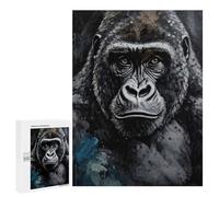 500 PCS Jigsaws Adults Puzzles Oil Painted Gorilla Jigsaws for Adults Toy Wall Decor Home Decoration for Is Ideal As A Gift 500 PCS