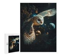 500 PCS Jigsaws Adults Puzzles Owl in Space Jigsaw for Adults Hands-on Game Precision Cutting Parent-child Interaction 500 PCS