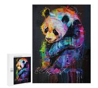 500 PCS Jigsaws Adults Puzzles Panda Popart Painting Jigsaw for Adults Hands-on Game Precision Cutting Parent-child Interaction 500 PCS