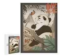 500 PCS Jigsaws Adults Puzzles Panda Traditional Japanese Jigsaw for Adults Hands-on Game Precision Cutting Parent-child Interaction 500 PCS