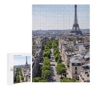 500 PCS Jigsaws Adults Puzzles Paris Street View with Eiffel Tower Jigsaw for Adults Relax Games Birthday Present Birthday And Unique Gifts 500 PCS