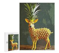 500 PCS Jigsaws Adults Puzzles Pineapple Deer Jigsaw for Adults Hands-on Game Precision Cutting Parent-child Interaction 500 PCS
